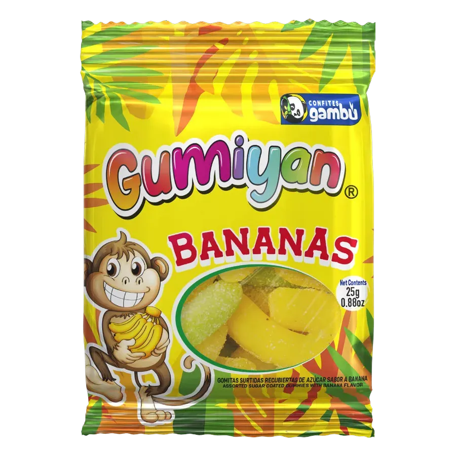 GAMBU Gumiyan Bananas 25 g gummies