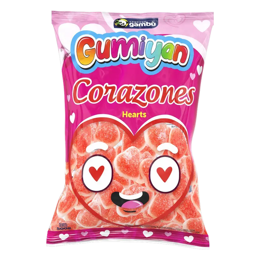 GAMBU Gumiyan Corazones 500 g gummies