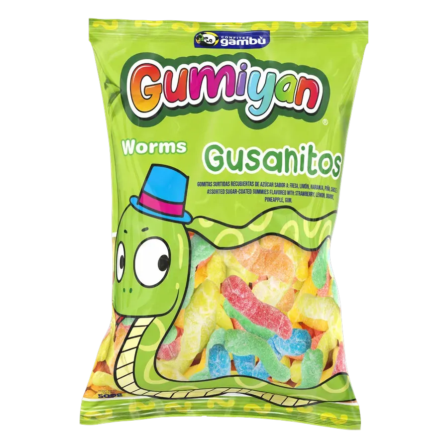 GAMBU Gumiyan Gusanitos 500 g gummies