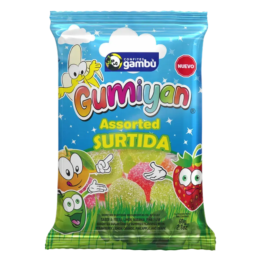 GAMBU Gumiyan Surtida 60 g gummies